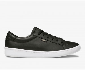 Keds Ace Leder Sneakers Damen Schwarz | QEX957826