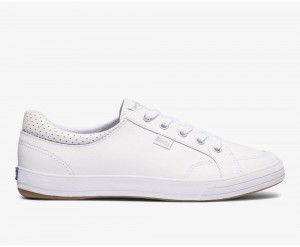 Keds Center II Leder Sneakers Damen Weiß | YHO721480