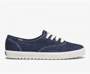 Keds Champion TRX Eco Denim Sneakers Damen Blau | HOZ692350