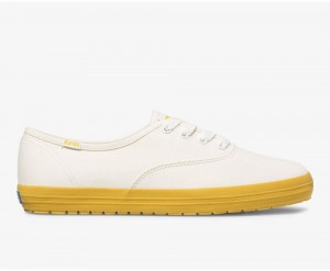 Keds Champion TRX Sneakers Damen Weiß Gelb | IWL194375