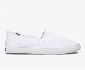 Keds Clipper Washed Solids Slip On Damen Weiß | EGS658271