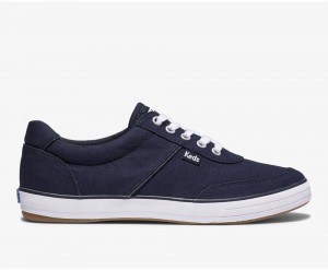 Keds Courty II Canvas Sneakers Damen Navy | PQH467105