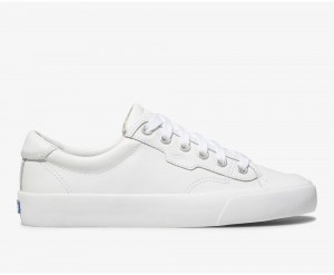 Keds Crew Kick 75 Leder Sneakers Damen Weiß | RUF294736