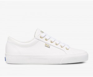 Keds Jump Kick Leder Sneakers Damen Weiß | KJT735281