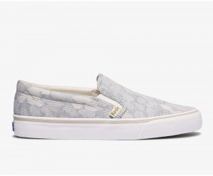 Keds Jump Kick Slip Chambray Slip On Damen Blau | IJE296410