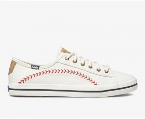 Keds Kickstart Pennant Sneakers Damen Weiß | HCL230476