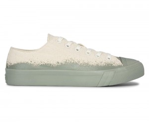 Keds Royal Lo Spray Foxing Sneakers Damen Beige Grün | YMW297356