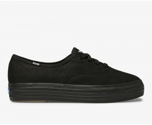 Keds Triple Sneakers Damen Schwarz | SLJ083569