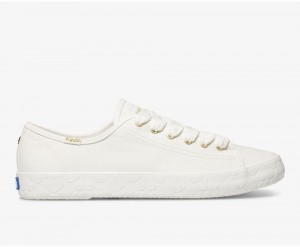 Keds x Kate Spade New York Kickstart Logo Foxing Sneakers Damen Weiß | SHW036728