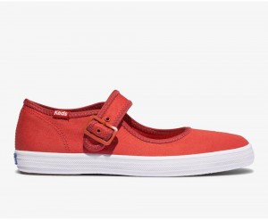 Keds x Organic Baumwoll Champion Mary Jane Slip On Damen Rot | RWM138670