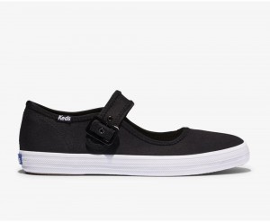 Keds x Organic Baumwoll Champion Mary Jane Slip On Damen Schwarz | STL836174