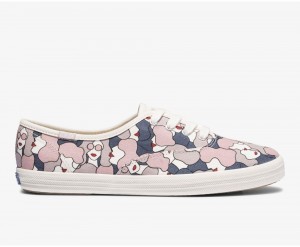 Keds x Organic Baumwoll Washable Champion Sneakers Damen Lila Mehrfarbig | TUY154036