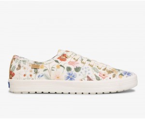 Keds x Rifle Paper Co. Kickstart TRX Strawberry Fields Sneakers Damen Weiß Mehrfarbig | GPH269140