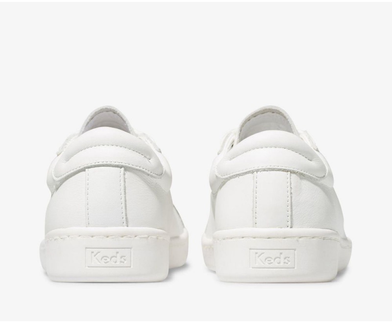 Keds Ace Leder Sneakers Damen Weiß | ZQX593862