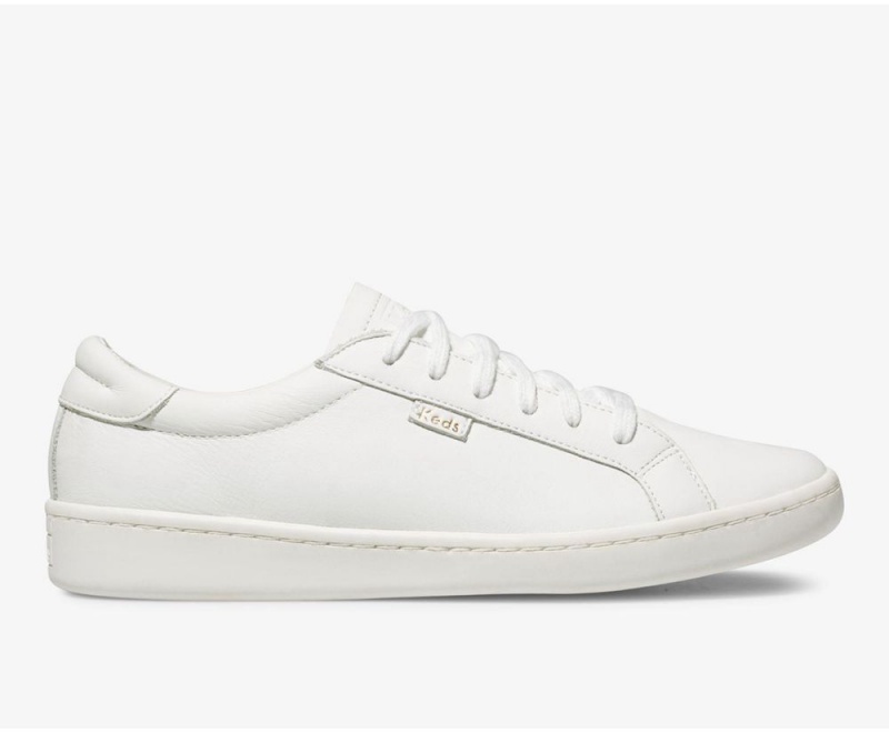 Keds Ace Leder Sneakers Damen Weiß | ZQX593862