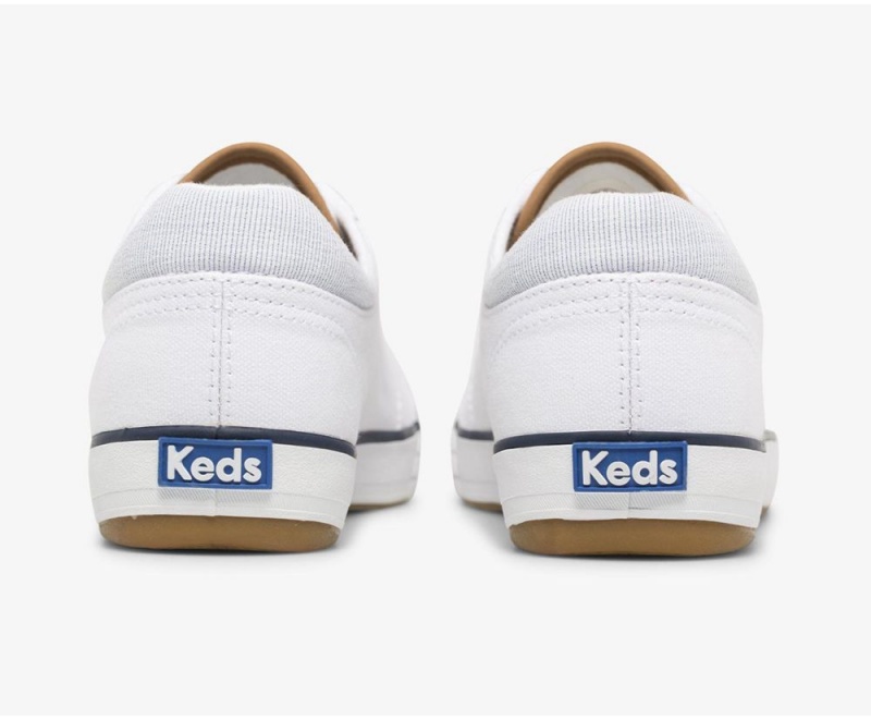 Keds Center II Canvas Stripe Sneakers Damen Weiß | AOT710384