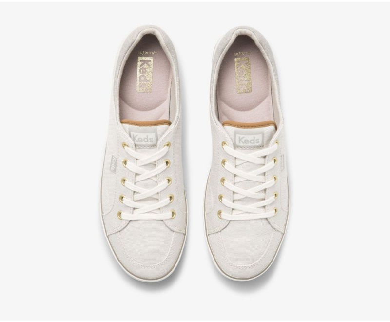 Keds Center II Subtle Stripe Sneakers Damen Weiß | IOF932685