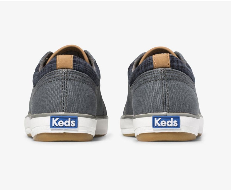 Keds Center Waxed Canvas Sneakers Damen Grau | QIJ792864