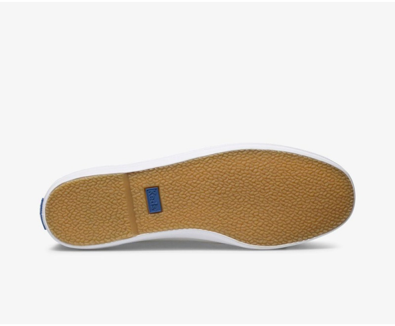 Keds Champion Leder Slip On Damen Weiß | OXY863502