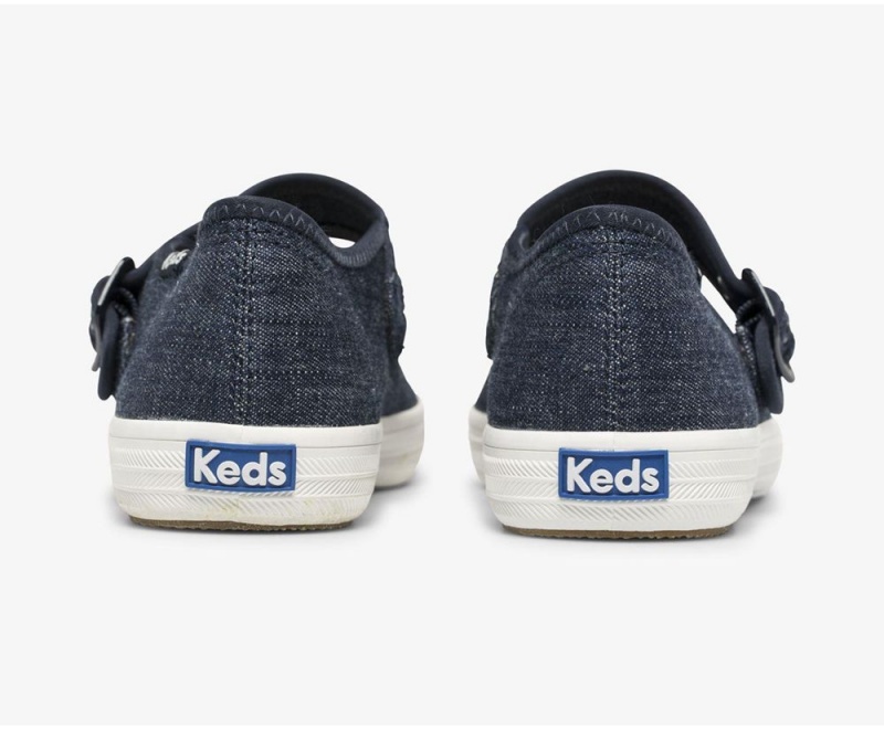 Keds Champion Mary Jane Eco Denim Sneakers Damen Blau | FBE693245