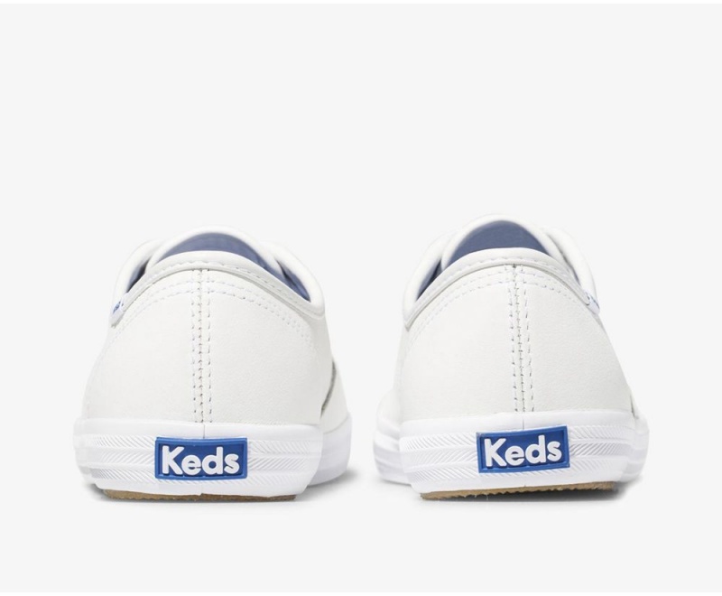 Keds Champion Original Leder Sneakers Damen Weiß | IOC765948