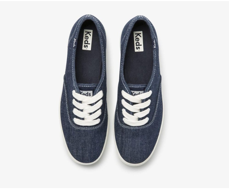 Keds Champion TRX Eco Denim Sneakers Damen Blau | HOZ692350