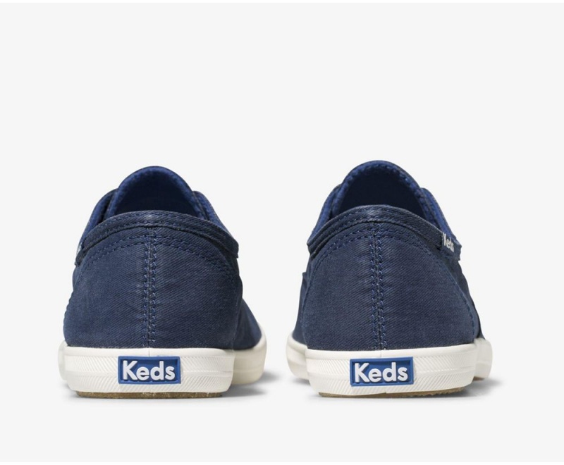 Keds Chillax Seasonal Washable Slip On Damen Blau | XYB674235