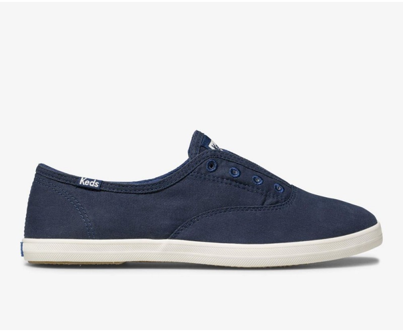 Keds Chillax Seasonal Washable Slip On Damen Blau | XYB674235