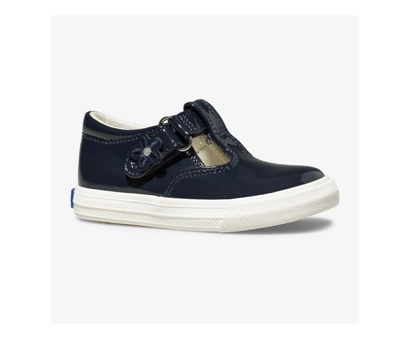 Keds Daphne Lack Slip On Mädchen Navy | HXI207463