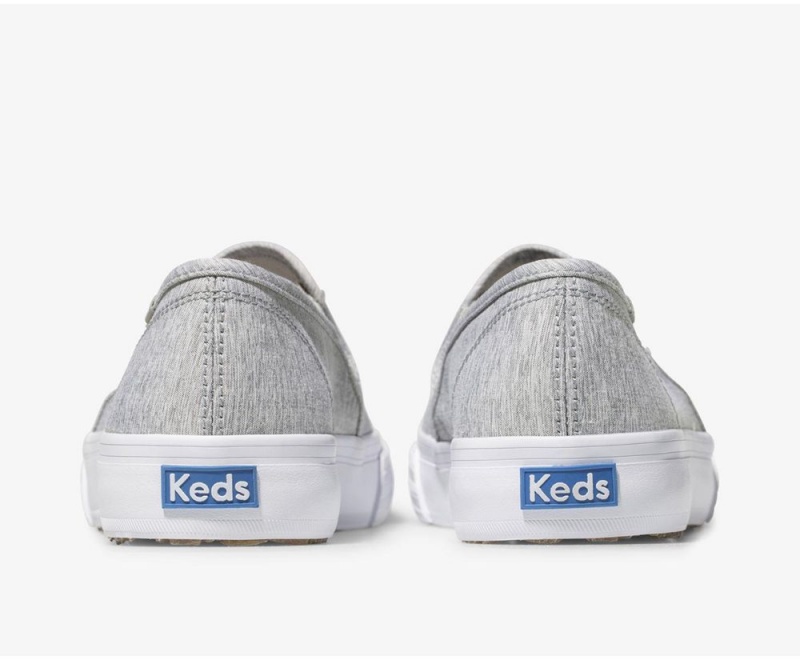 Keds Double Decker Heathered Woven Slip On Damen Grau | ZNY632718