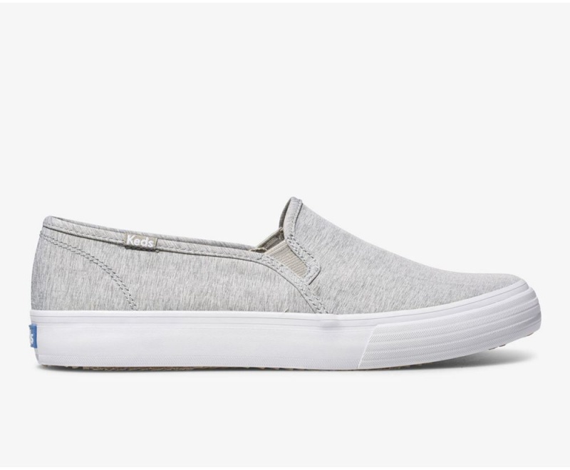 Keds Double Decker Heathered Woven Slip On Damen Grau | ZNY632718