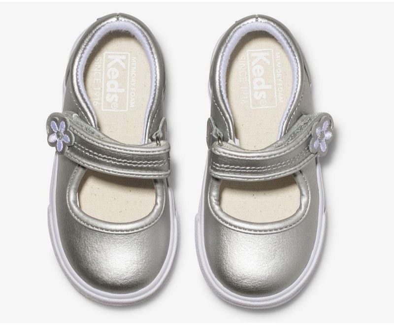 Keds Ella Mary Jane Slip On Mädchen Silber | JTY531806