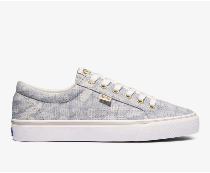 Keds Jump KickChambray Sneakers Damen Blau | VQJ817693