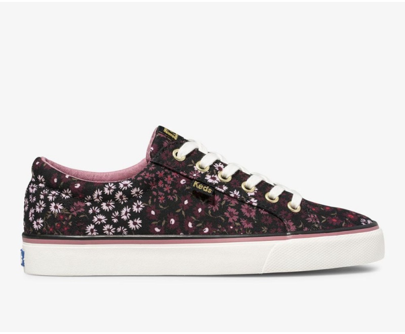 Keds Jump Kick Floral Sneakers Damen Schwarz Mehrfarbig | LIR461875