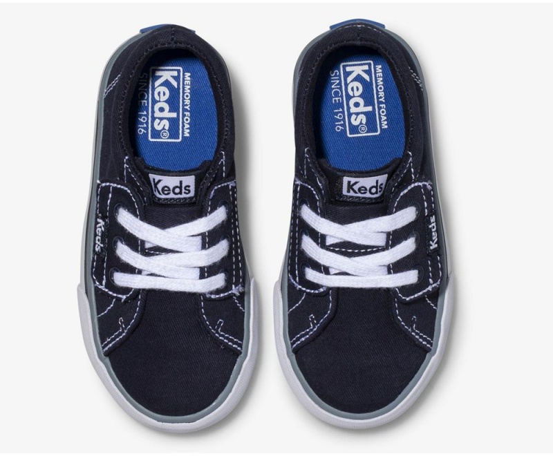 Keds Jump Kick Jr. Canvas Sneakers Mädchen Navy | LWR586149