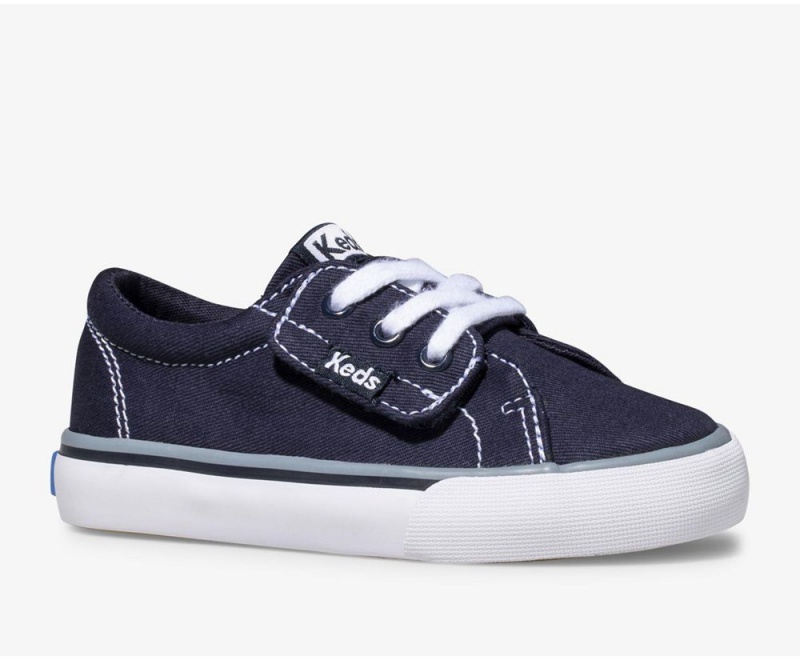 Keds Jump Kick Jr. Canvas Sneakers Mädchen Navy | LWR586149