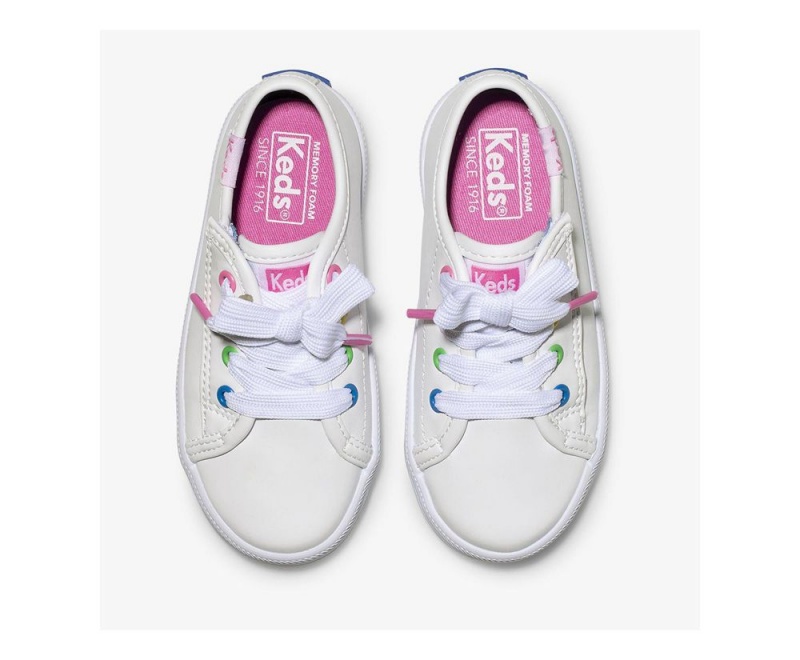 Keds KickstartEyelets Jr. Sneakers Mädchen Weiß | ODQ094371