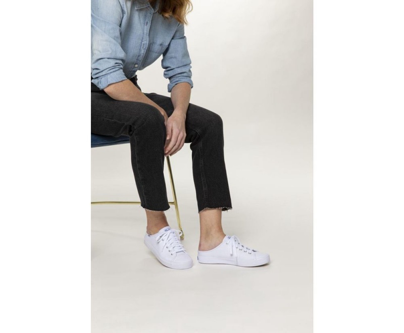 Keds Kickstart Canvas Mules Damen Weiß | ZEU269385