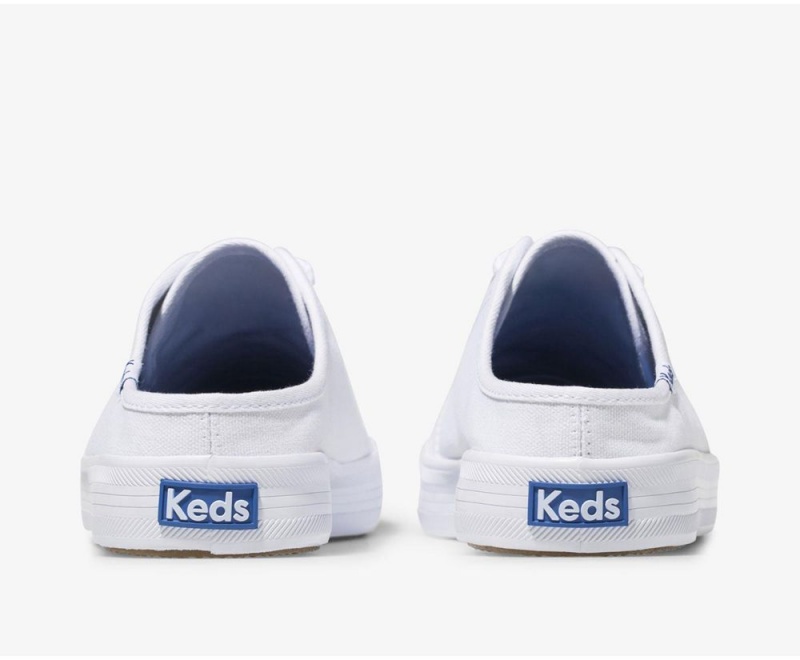 Keds Kickstart Canvas Mules Damen Weiß | ZEU269385