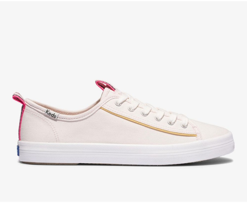 Keds Kickstart Canvas Piping Sneakers Damen Rosa | CBF579163