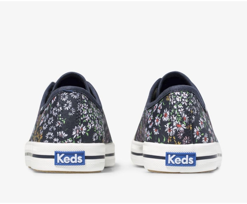 Keds Kickstart Floral Sneakers Damen Navy | HUZ931826