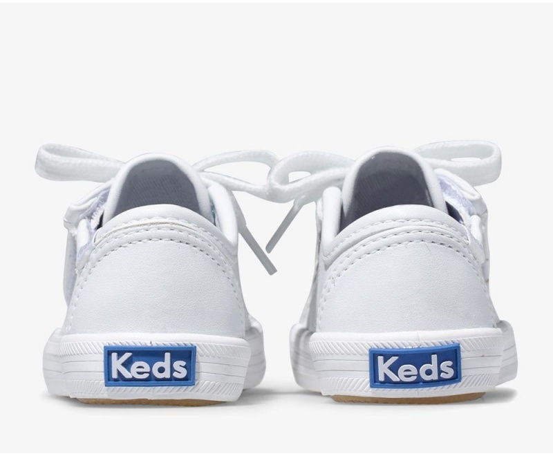 Keds Kickstart Jr. Leder Sneakers Mädchen Weiß | WRV786495