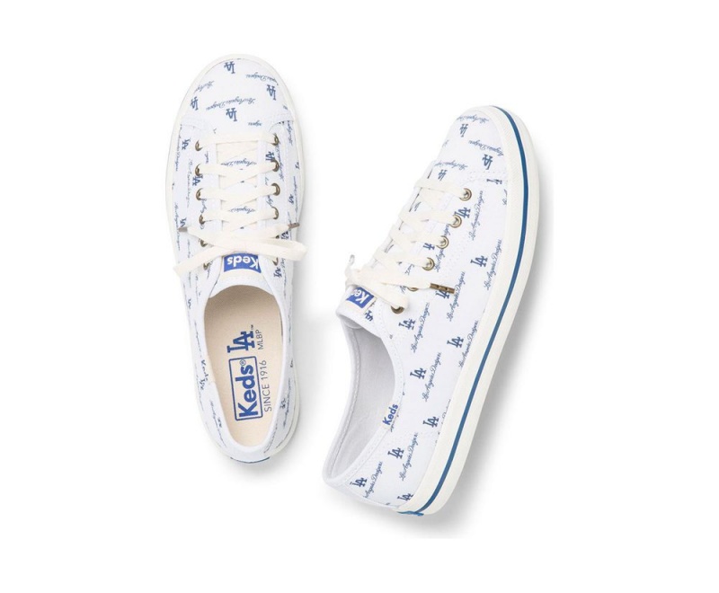 Keds Kickstart MLB Sneakers Damen Weiß | BKU372840