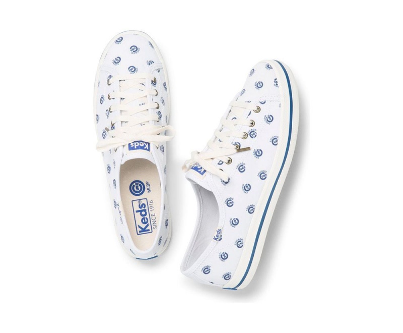 Keds Kickstart MLB Sneakers Damen Weiß | DCL497652