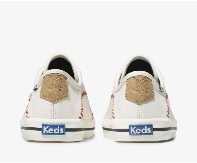 Keds Kickstart Pennant Sneakers Damen Weiß | HCL230476