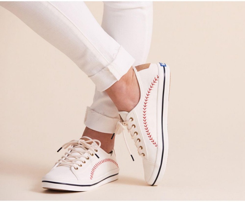 Keds Kickstart Pennant Sneakers Damen Weiß | HCL230476