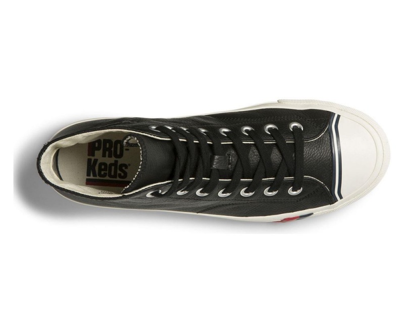 Keds Royal Hi Leder Sneakers Damen Schwarz | ZVT413759