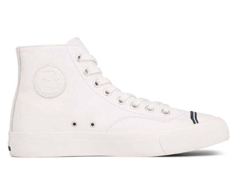 Keds Royal Hi Leder Sneakers Damen Weiß | WIK194205