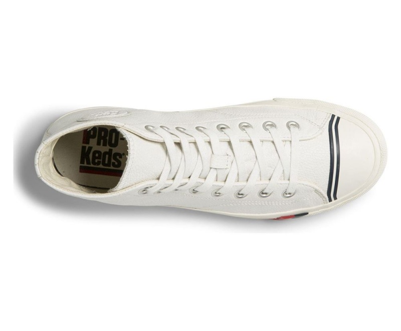 Keds Royal Hi Leder Sneakers Damen Weiß | WIK194205