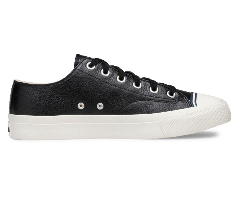 Keds Royal Lo Klassische Leder Sneakers Damen Schwarz | LTS631549